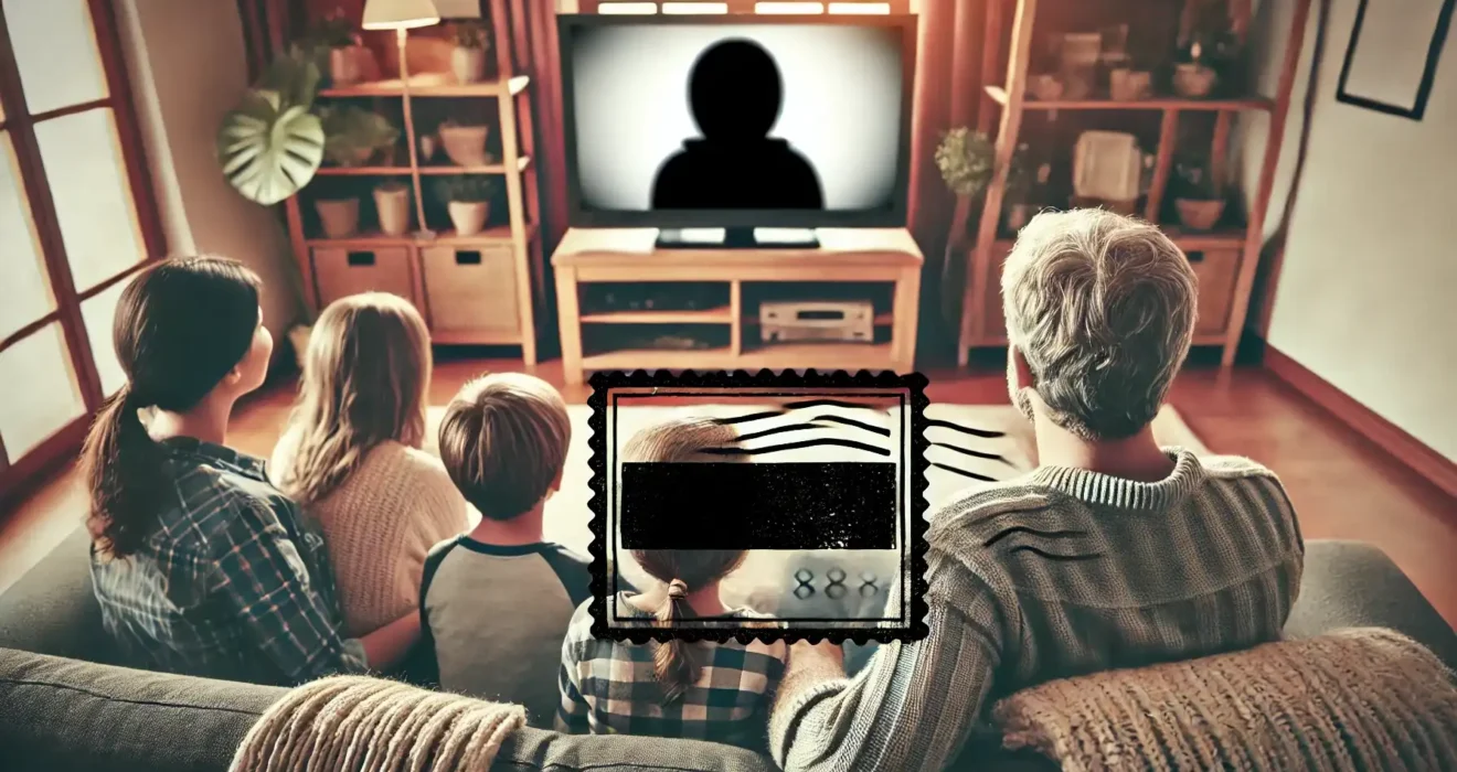 Smart IPTV enhet koblet til en moderne TV i stue
